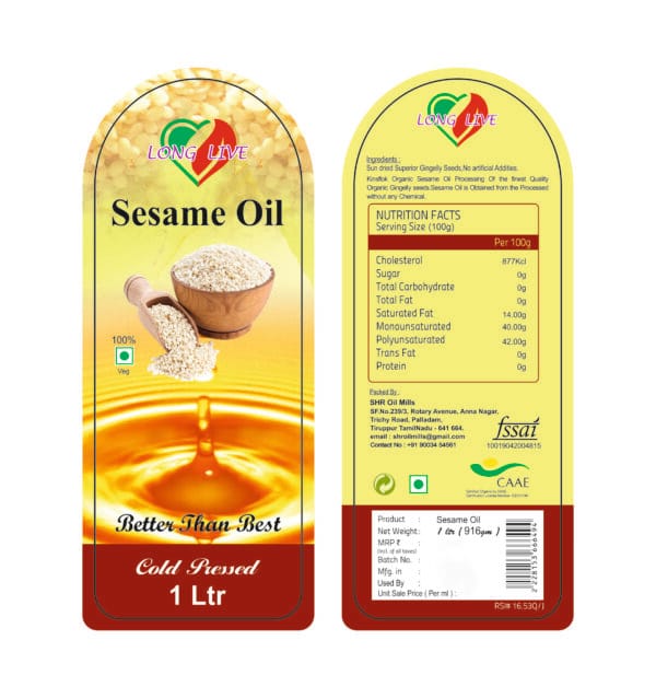 cold pressed sesame oil